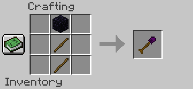 obsidian shovel recipe