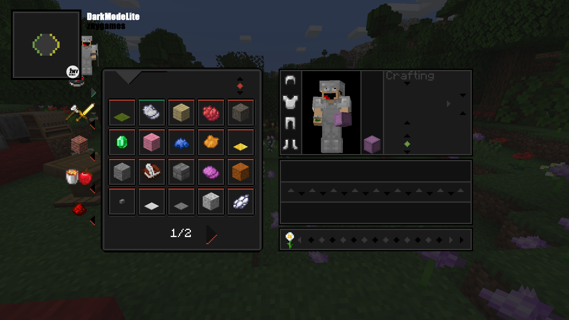 darkmodelite - inventory