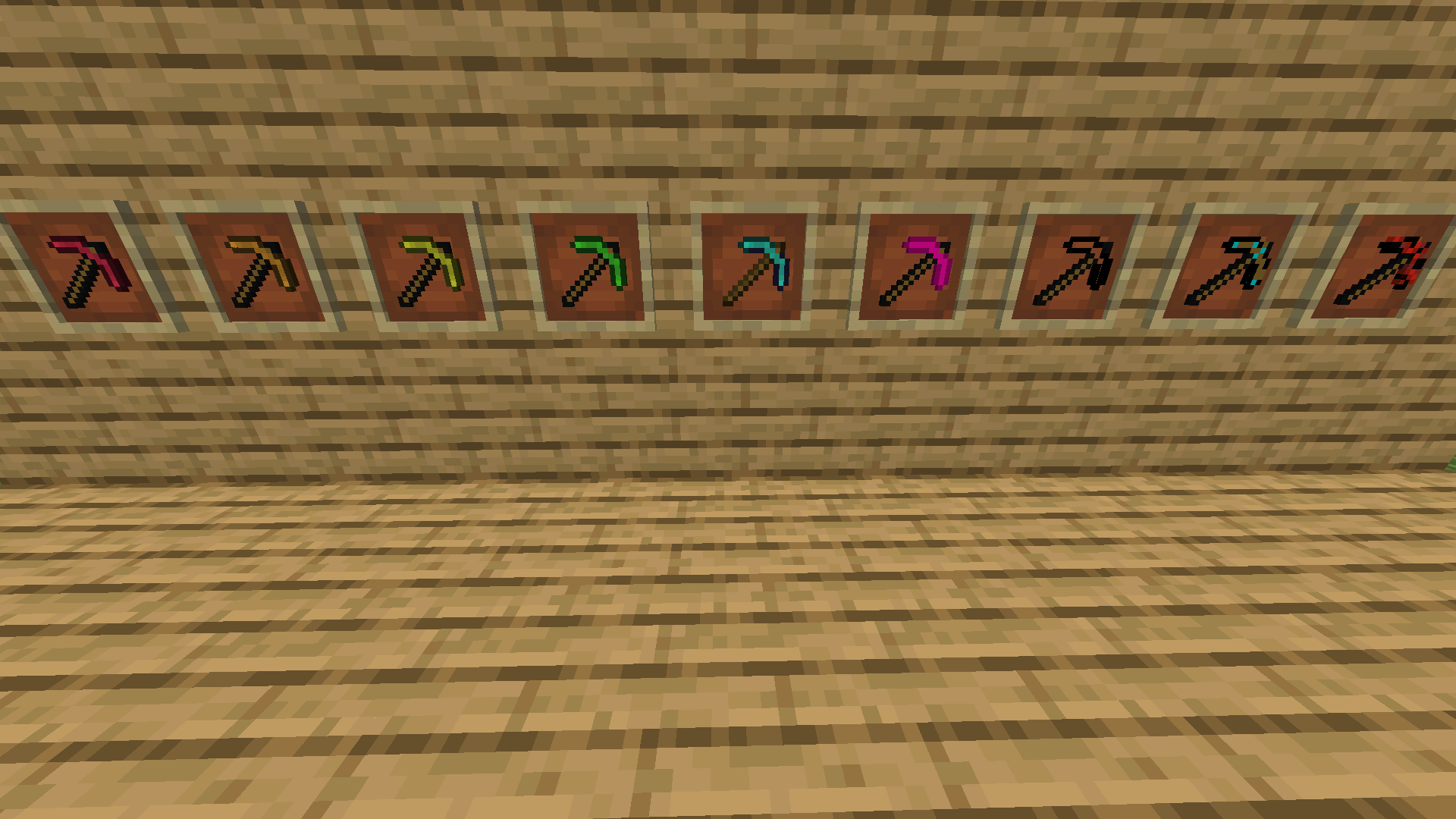 All items added in the 1.1.0 pickaxe update