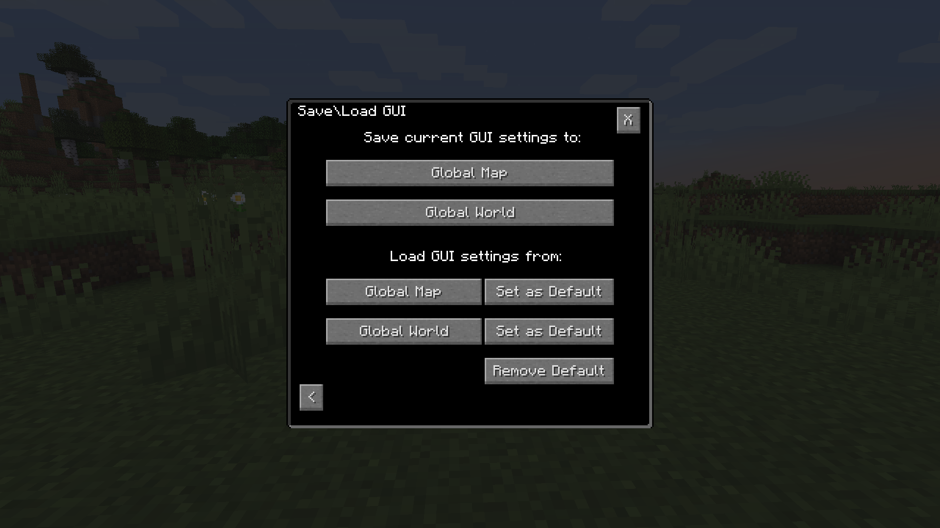 Save your GUI settings!