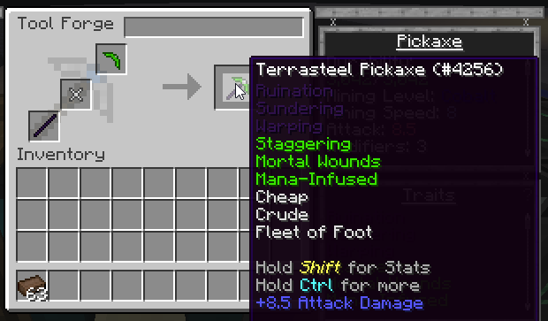 ftb infinity best pickaxe