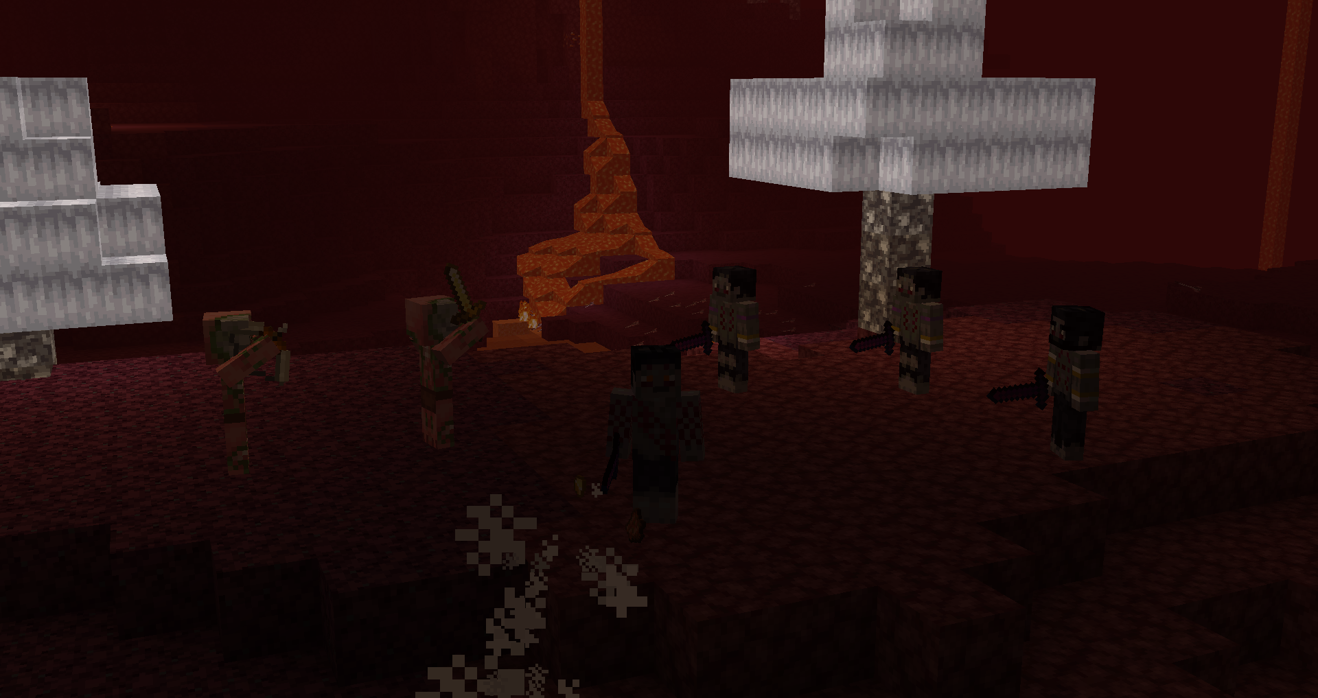 Tribals fighting Zombie Pigmen