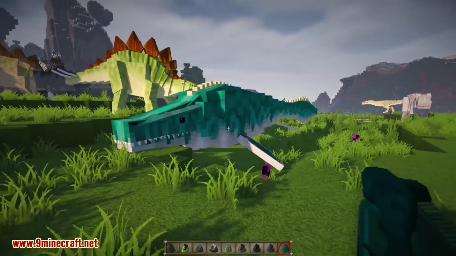 There are nearly 23 mods adding creatures/animals in Dinosaur's Planet, including 5 adding dinosaurs. Your world will be always alive, underwater, underground, at the surface of every biome. Making a "JurassicPark" is only one of the many possibilities