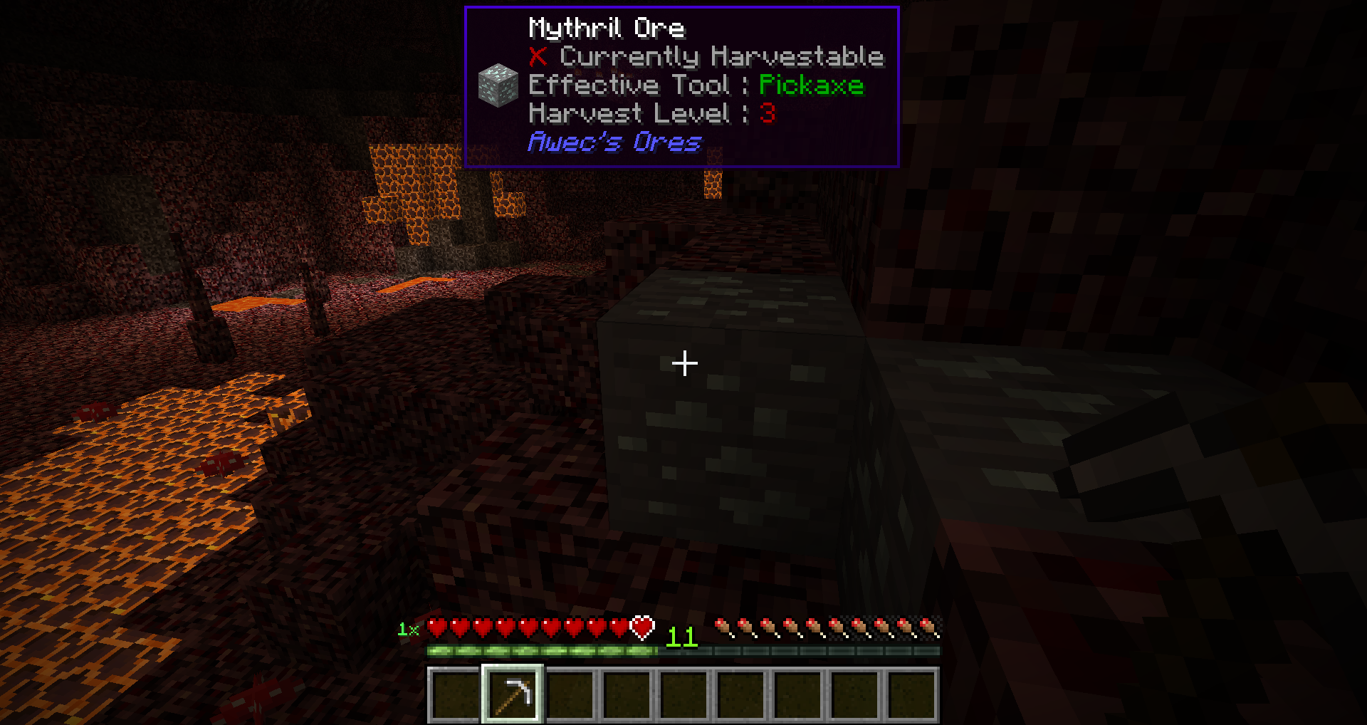 Requires a Diamond Pickaxe or better to mine