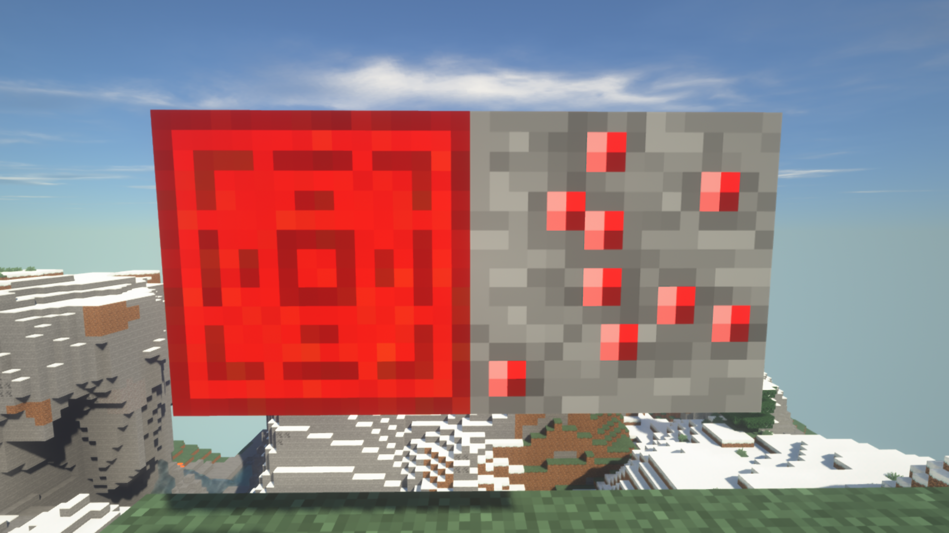 Ruby ore and block visual