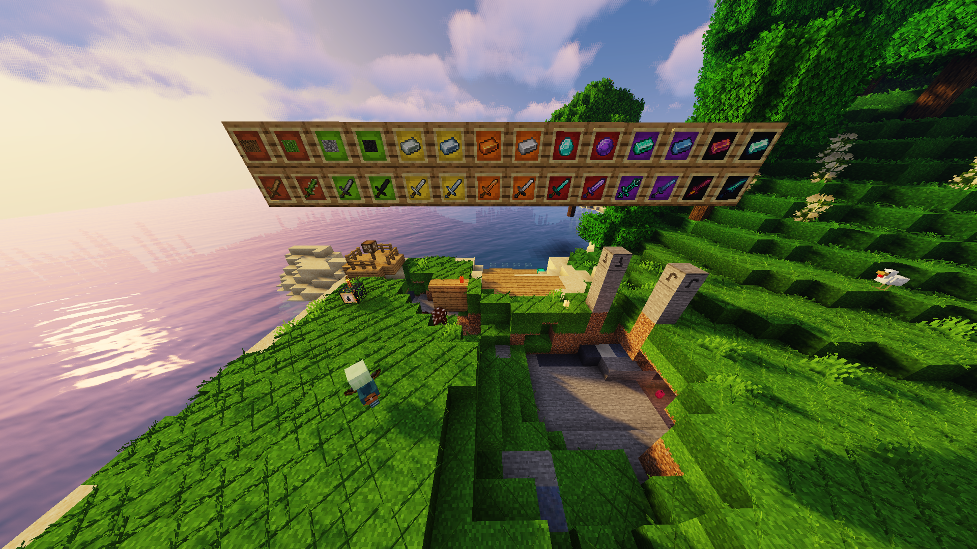 Best Weapons (tier list)
Bounty Board (left)
SpawnerKey (configurable spawners)
Fish Traps, Runestones, Walljump, Wandermaid
