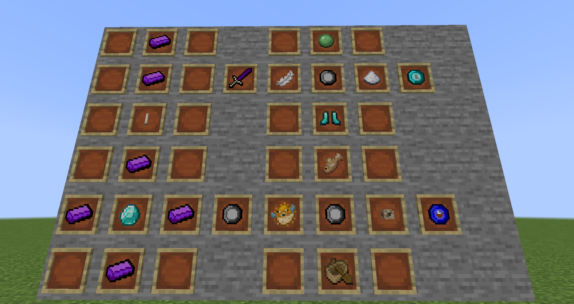 Weapon is need end rod.
Armor can craft like a normal armor.