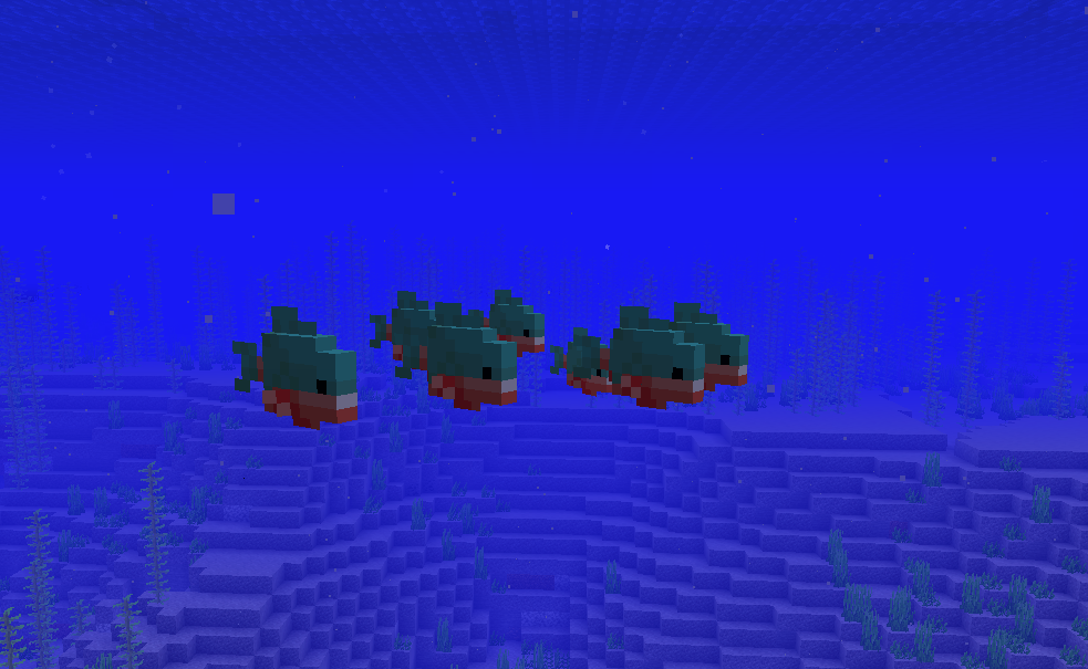 A swarm of piranhas