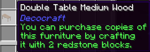 Recipe Buy Duplicate Furniture Tooltip