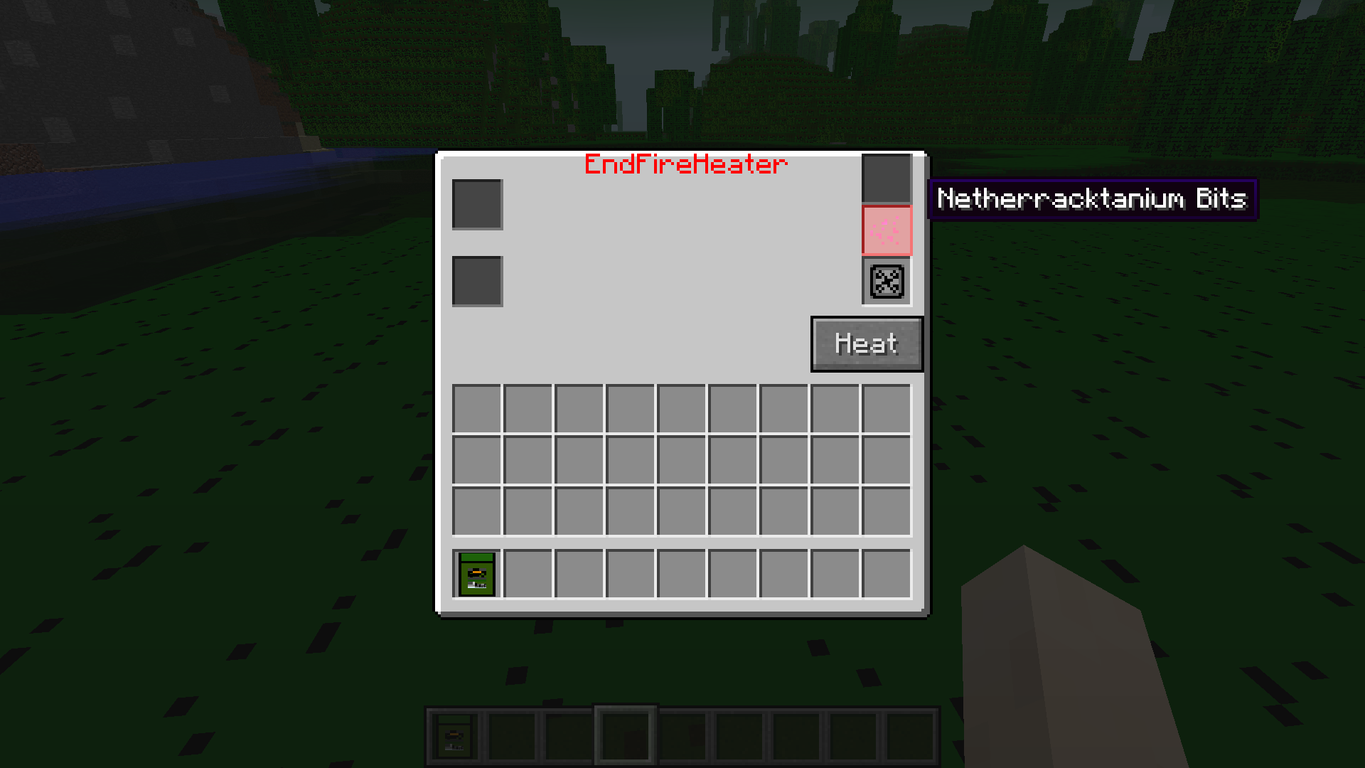 EndFire Heater Netherracktanium Bits Recipe Result