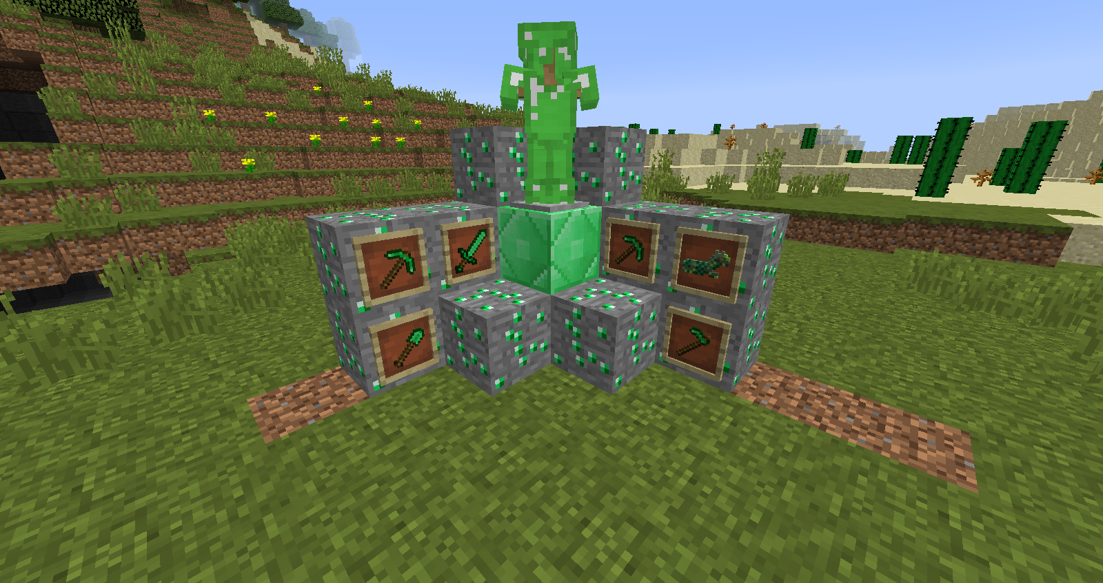 Emerald armor and tools