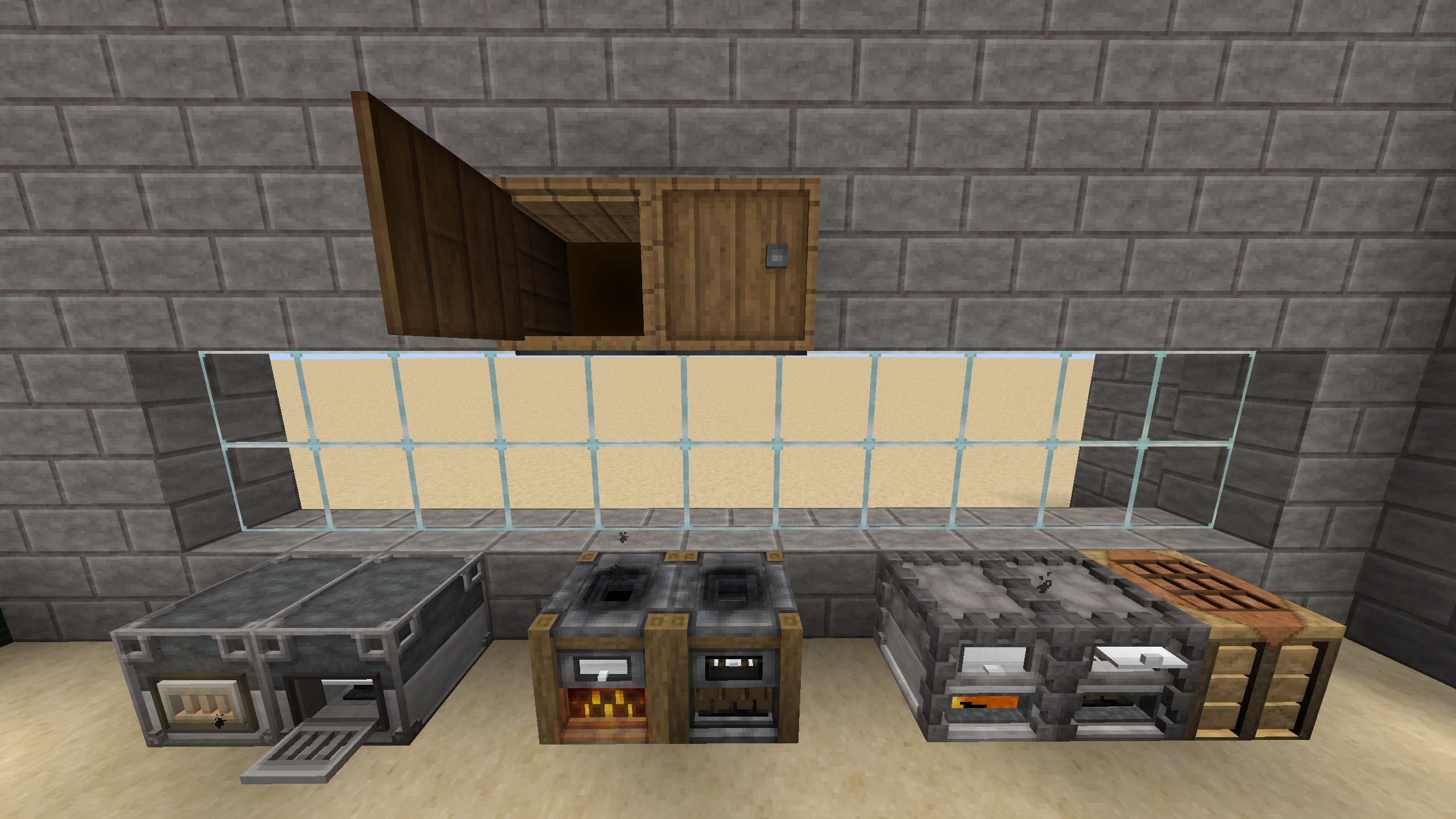 Barrels, Furnaces, and Crafting Bench