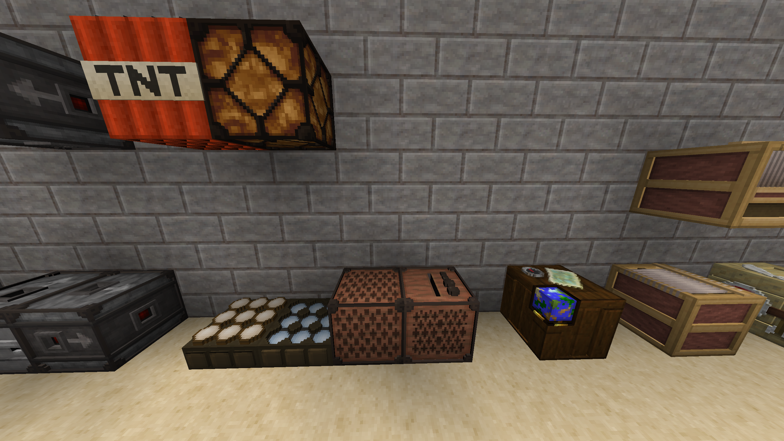 TNT, Daylight Detectors, Note Block, and Juke Box