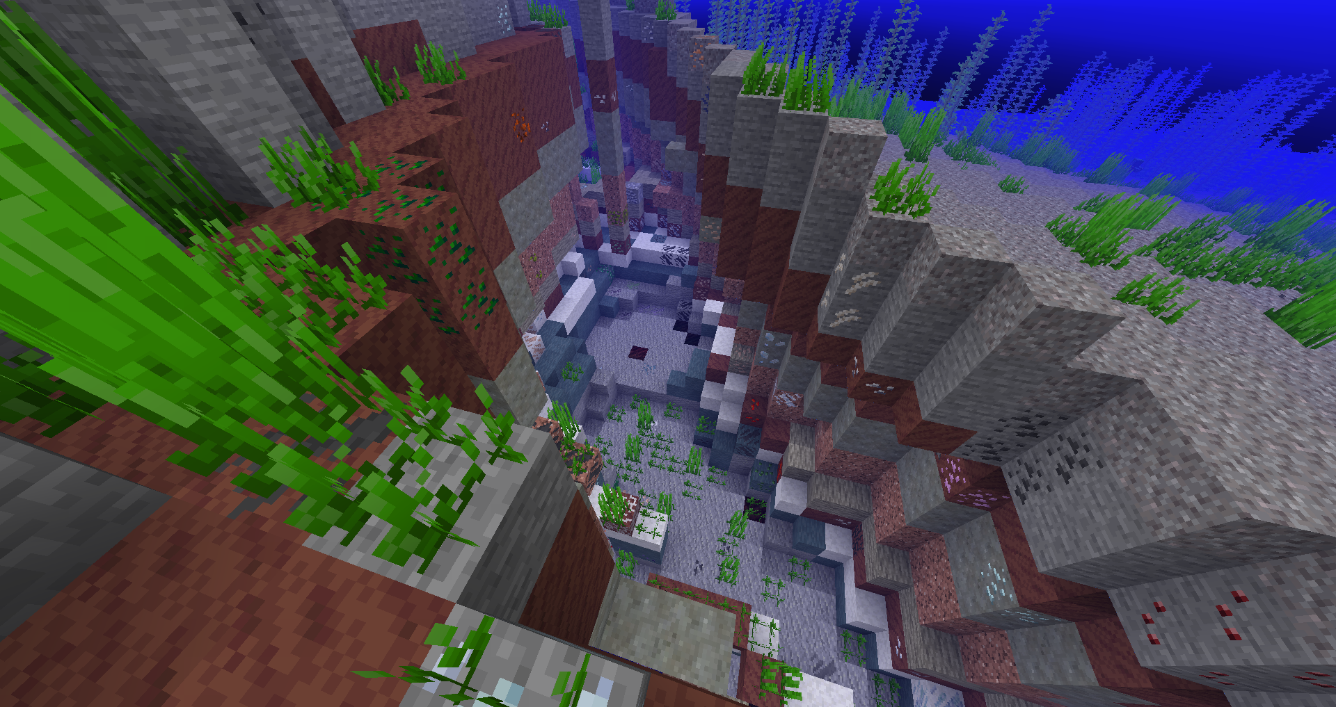 You can now find a lot of ores at the bottom of the ocean. Use biome whitelists ii you want certain ores to only generate in the ocean.
