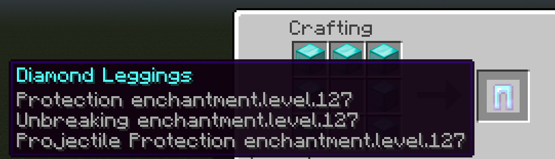 Same as Diamond Leggings except with diamond blocks instead of diamonds