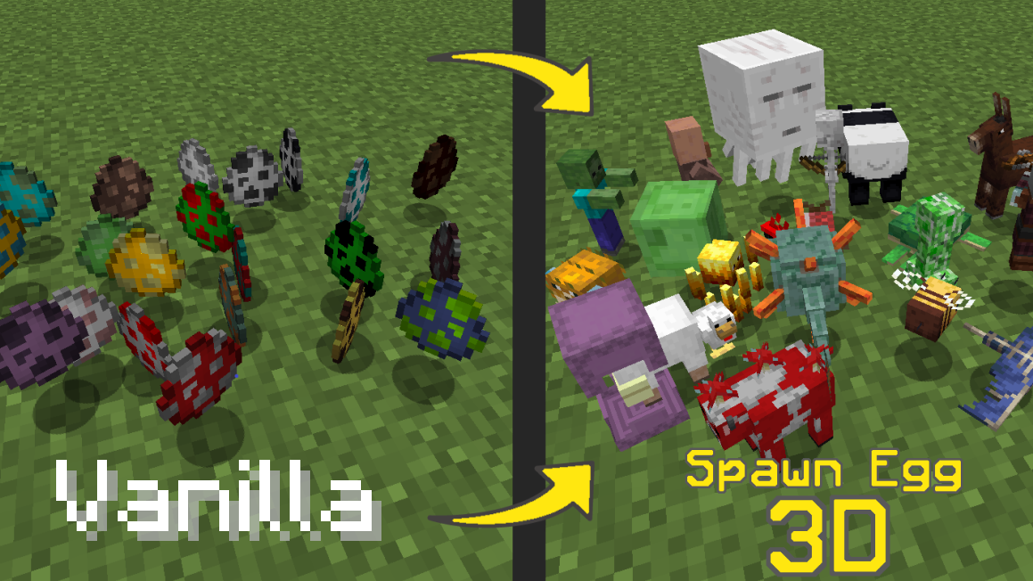 Spawn Egg 3d Resource Packs Minecraft Curseforge