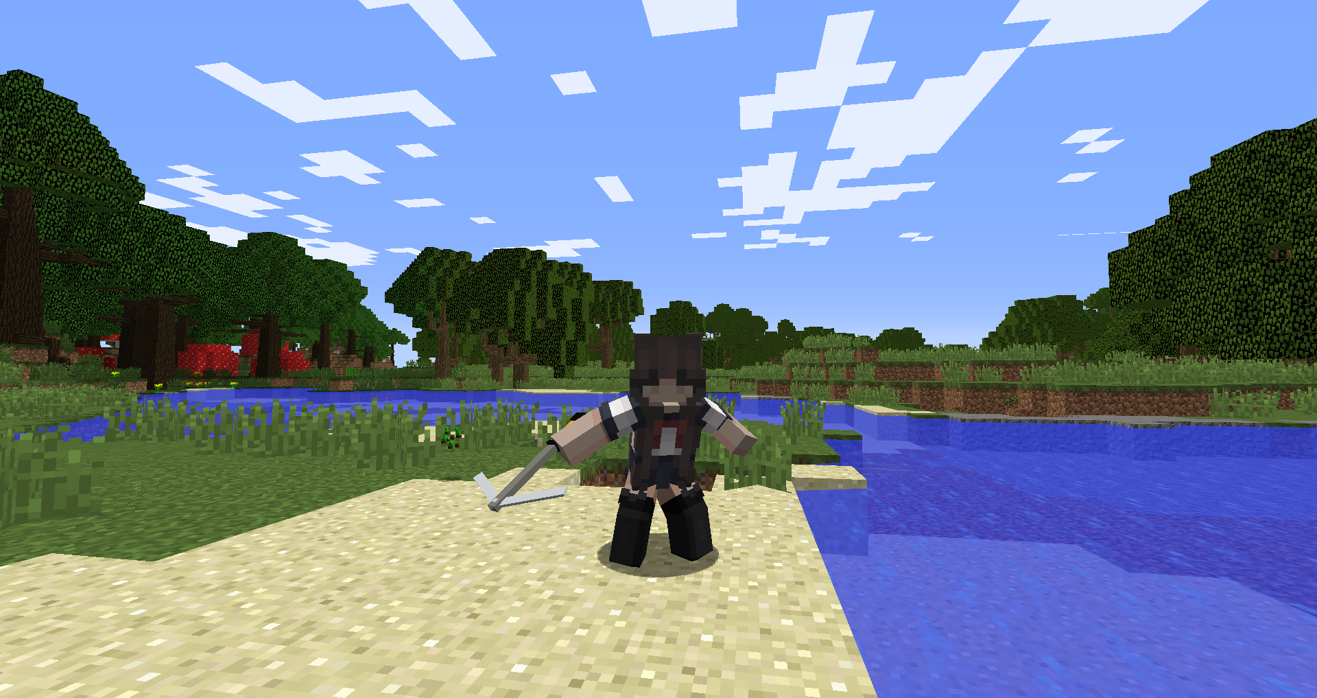 Adds Pickaxe to the game.