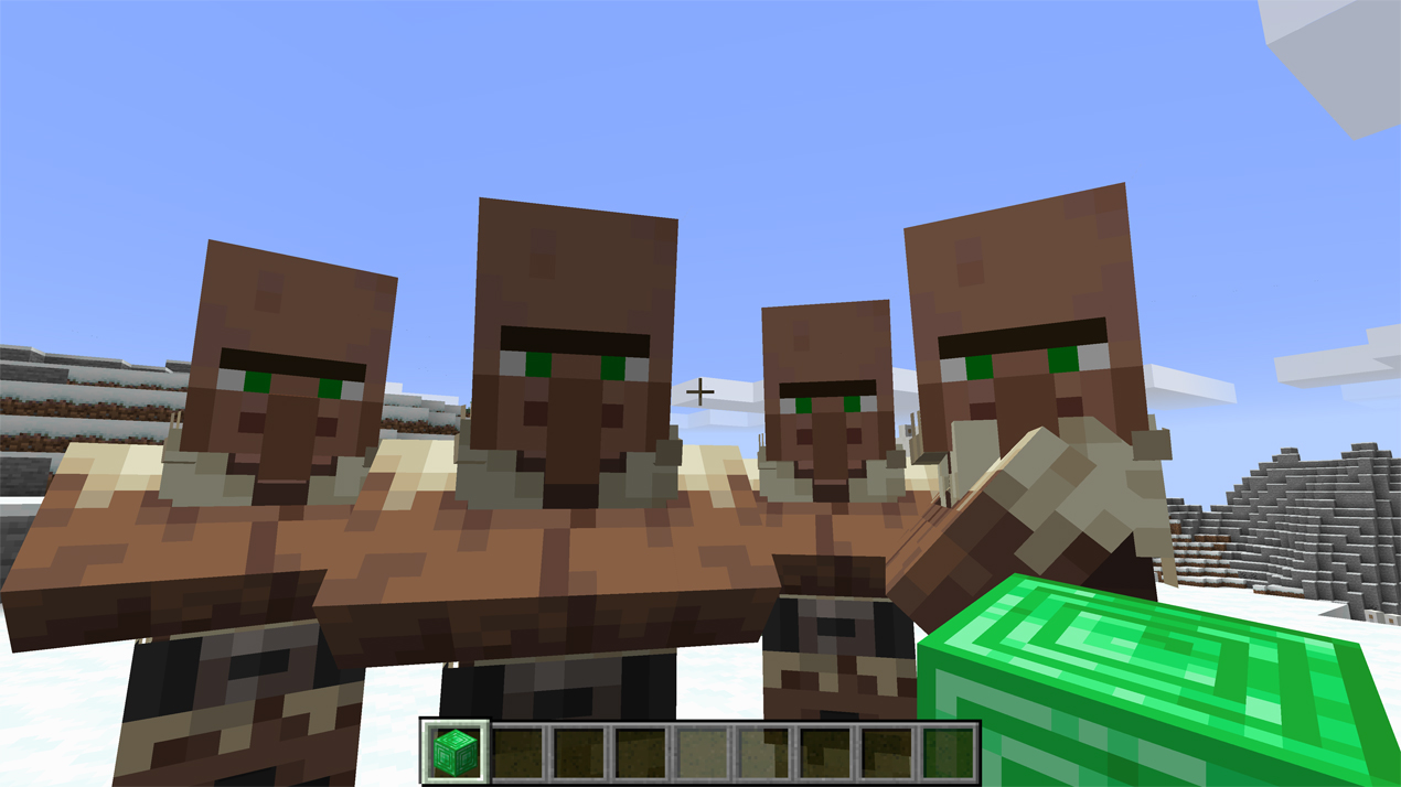 Villagers Enchanted by Emeralds