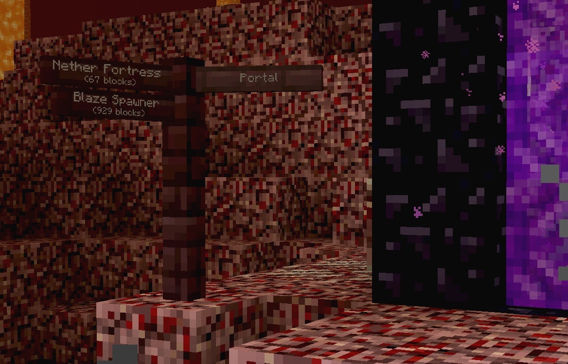 Nether Brick Signpost