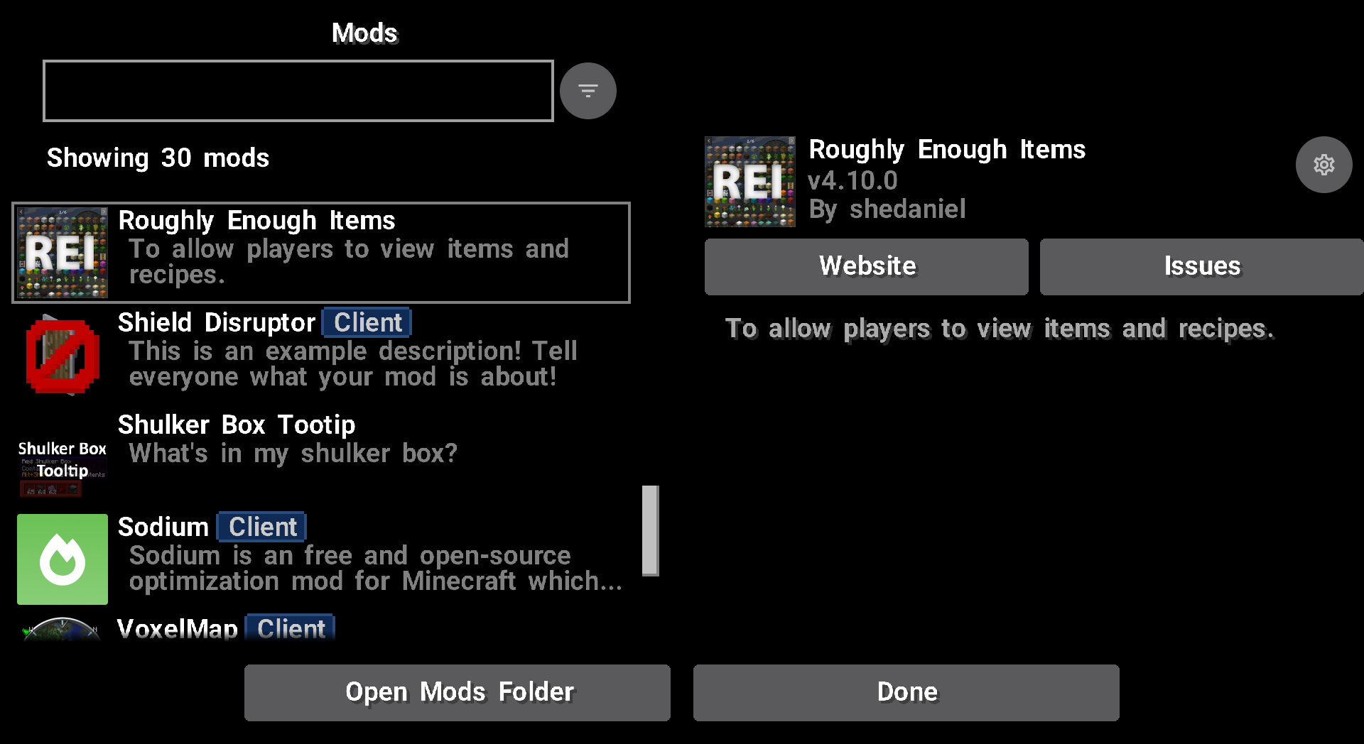 2.3 Mod Menu support