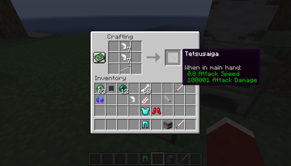 tessaiga crafting recipe