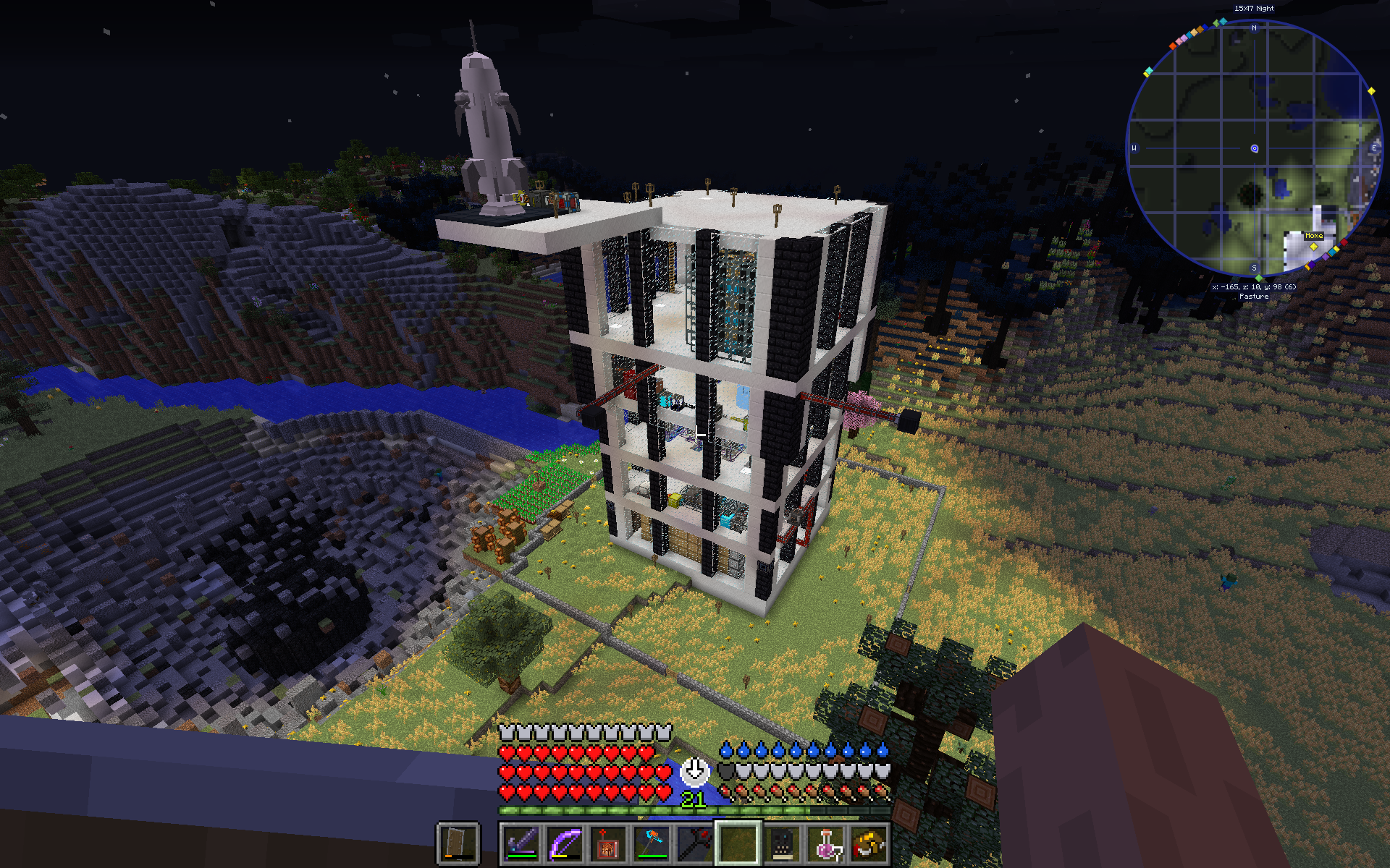 Tier 5 rocket on its launchpad