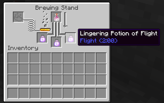 Brewing Lingering Potion of Flight