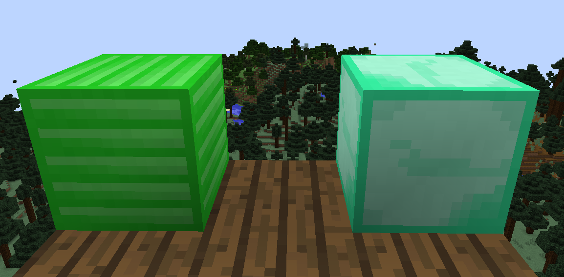 Blocks (Iron, Diamond)