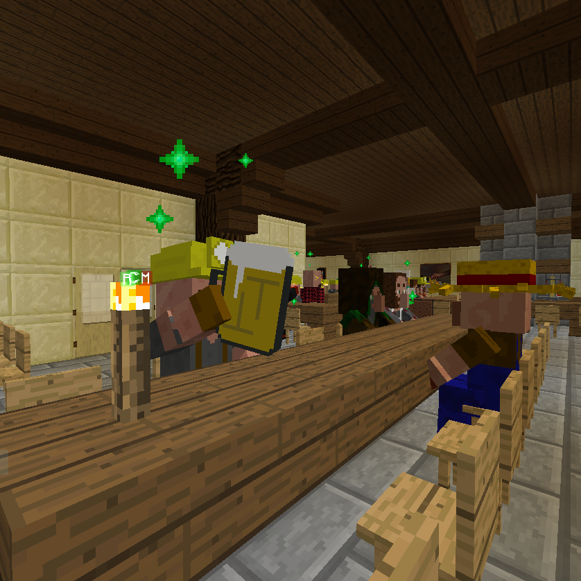 Villagers drinking in the Tavern (1)