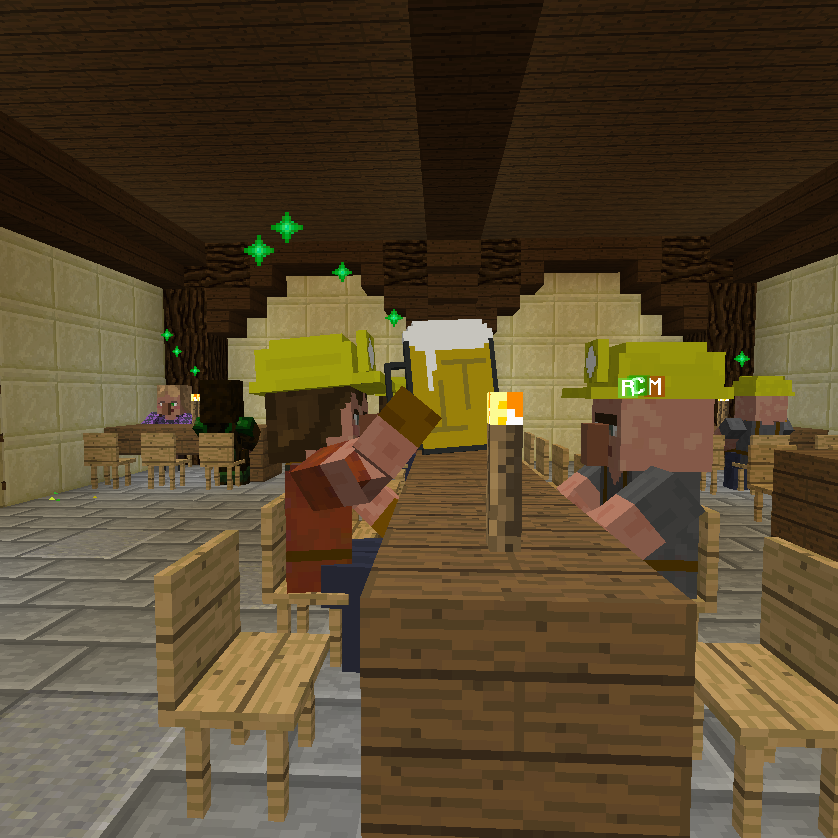 Villagers drinking in the Tavern (2)