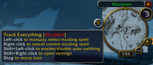 Minimap icon tooltip