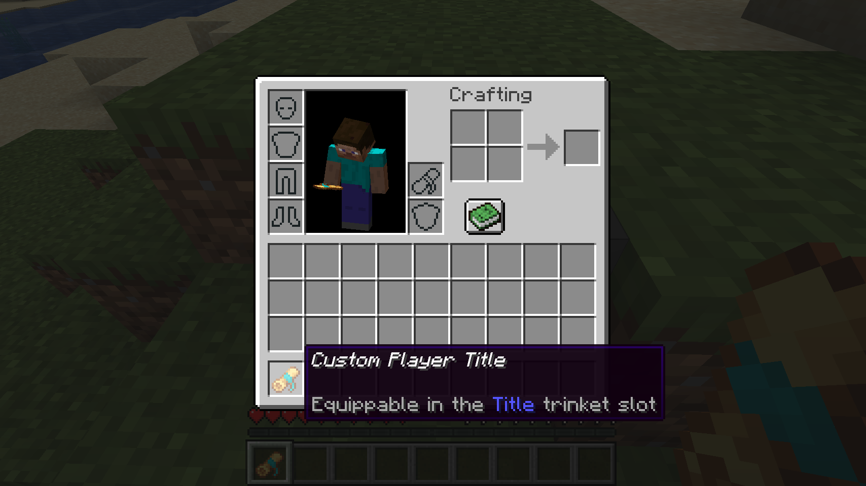 put in trinkets inventory slot