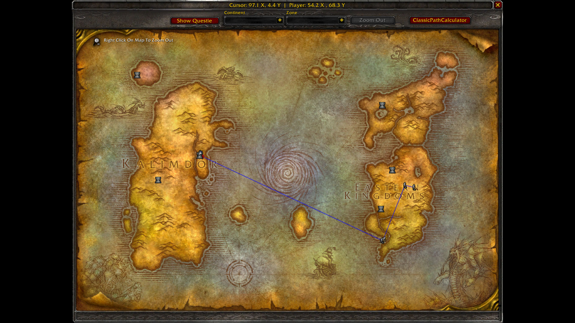 Orgrimmar to Badlands - World