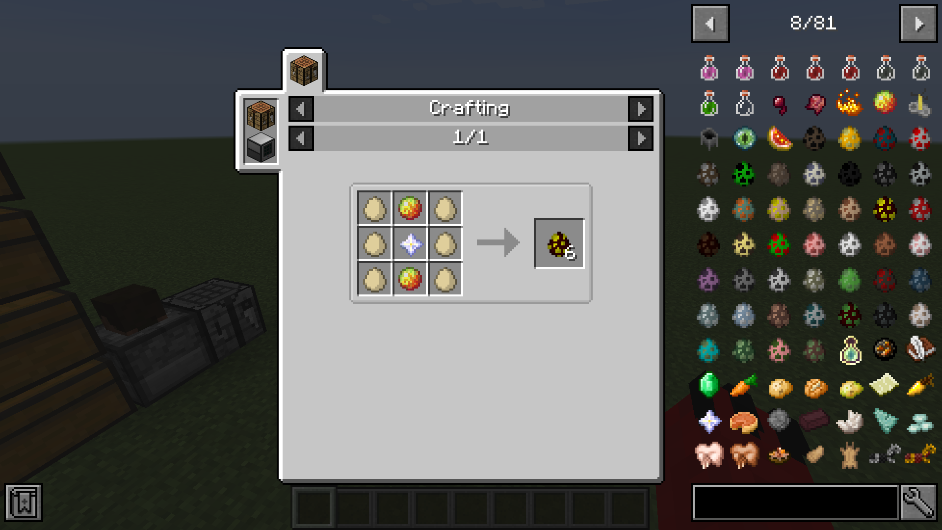 Example of Mob Egg recipe