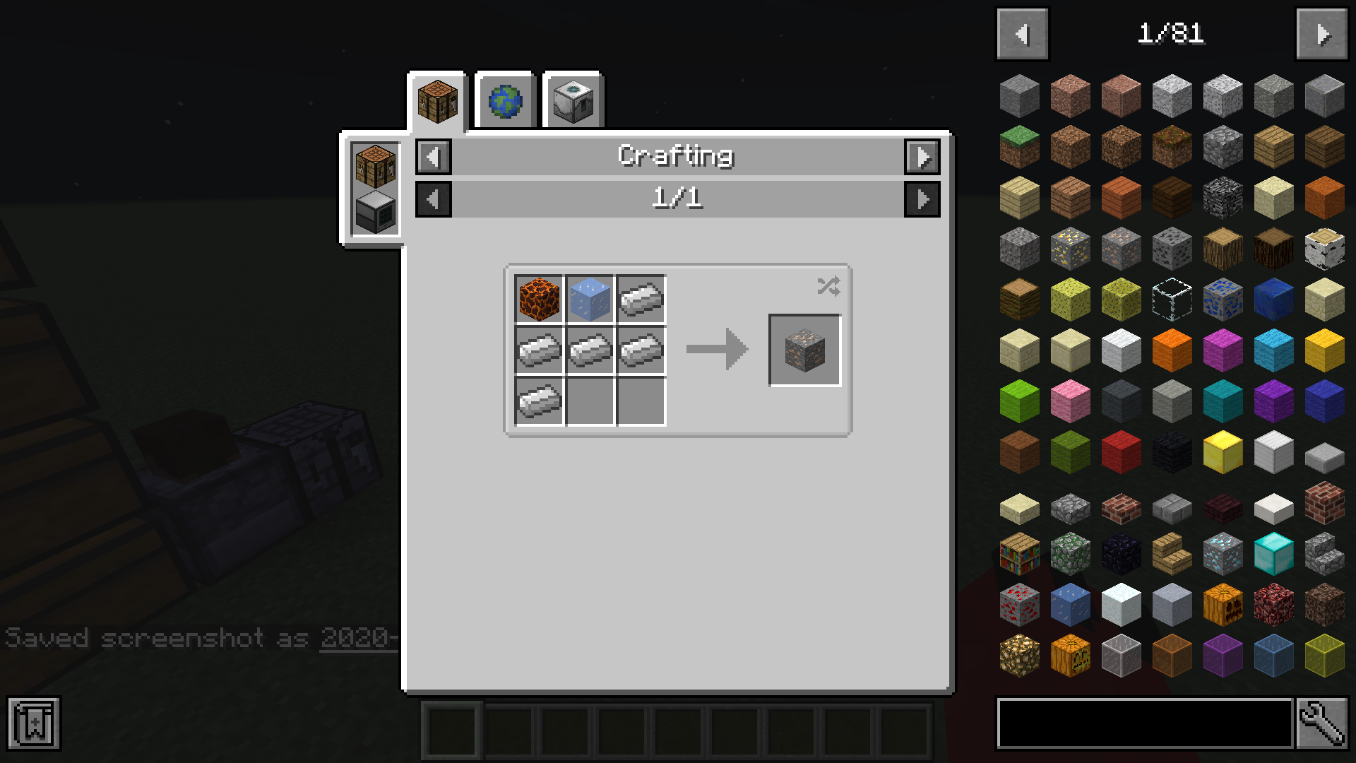 Example of Ore recipe