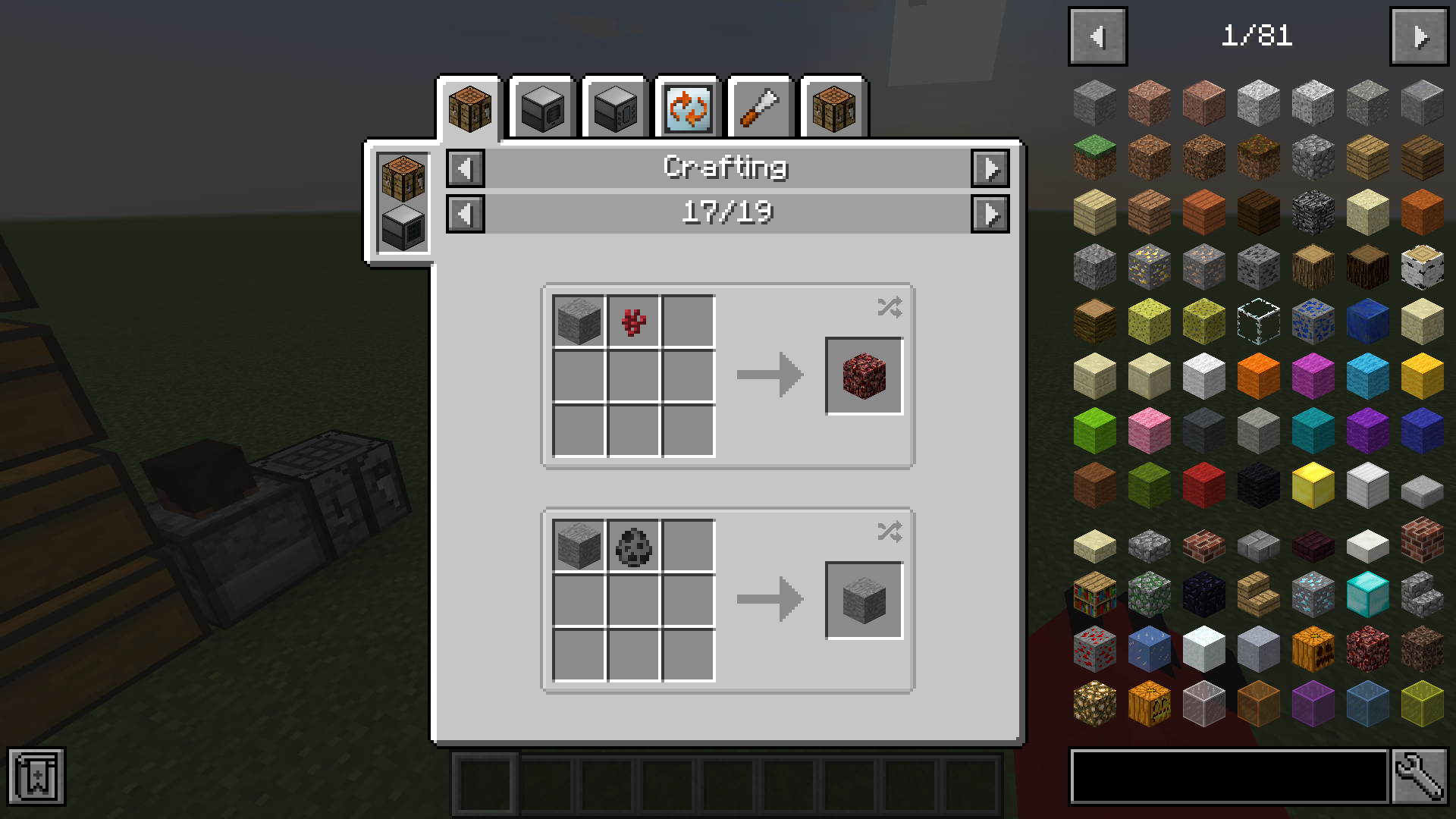 Netherrack and Silverfish-Infested Stone