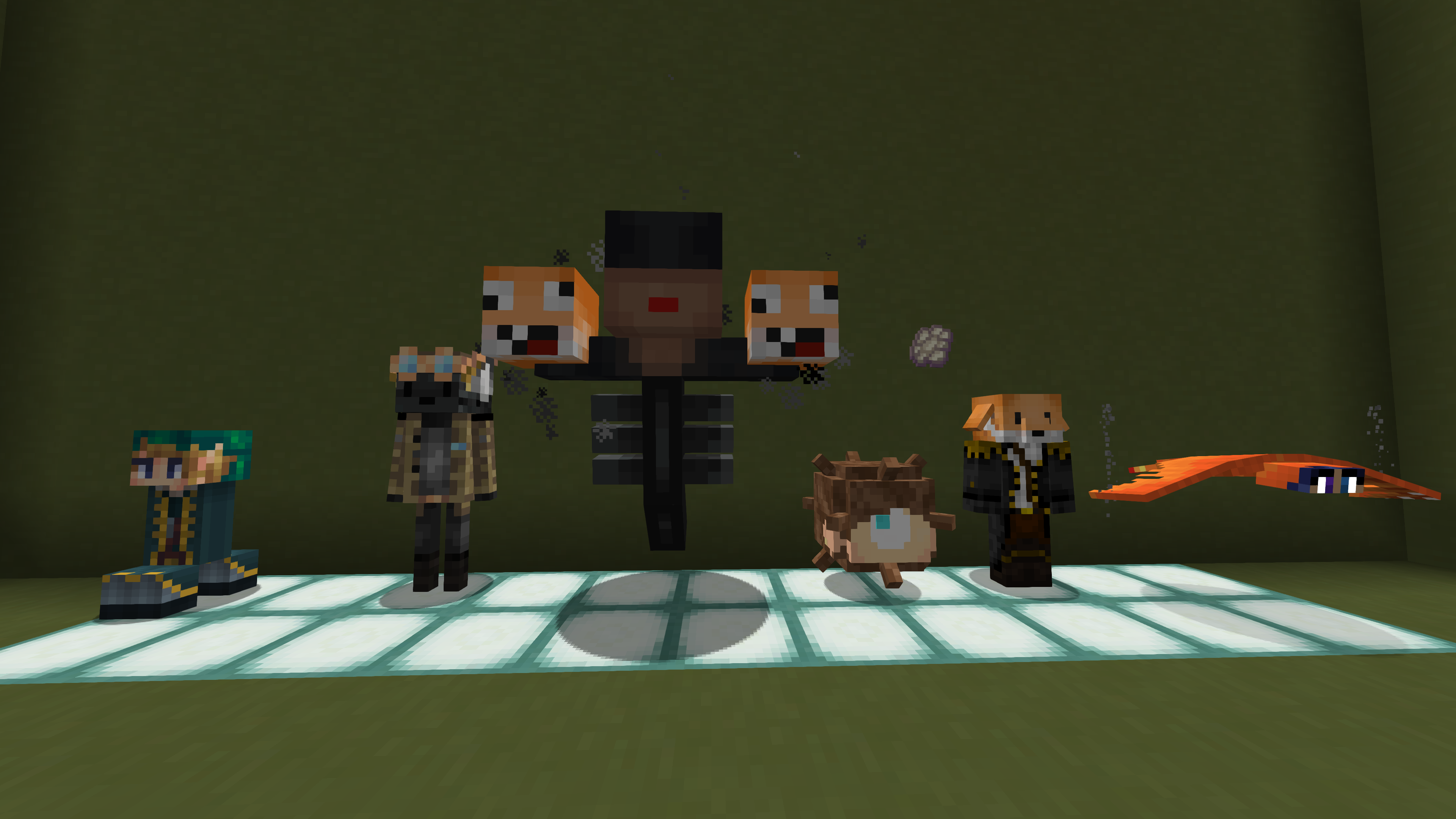 These are some of the mobs that get changed in this resourcepack.