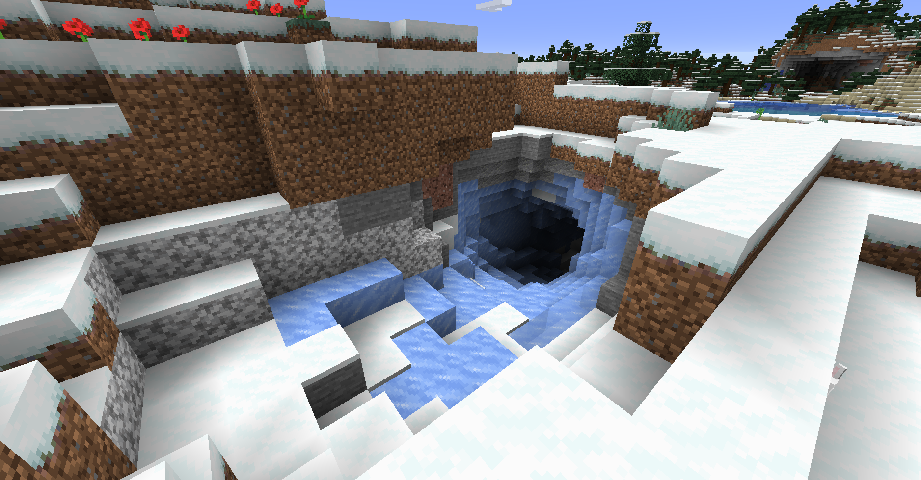 Ice cave entrance