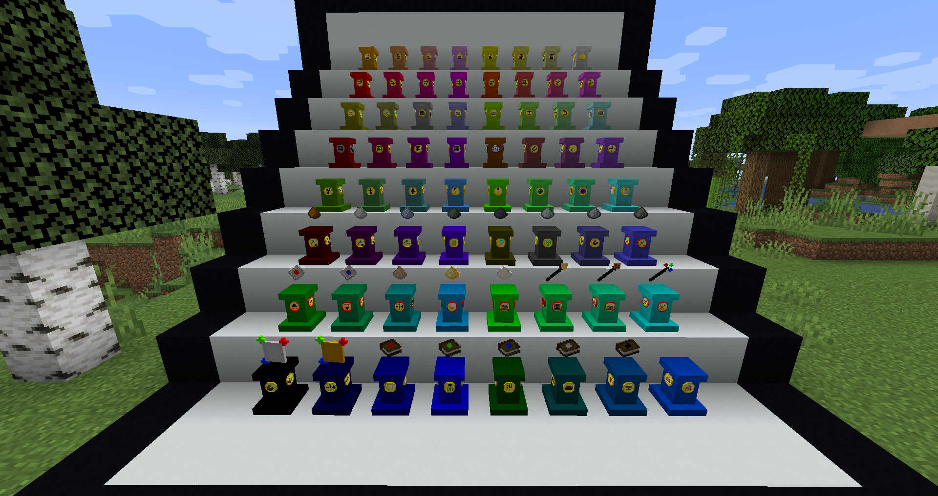 Colored Pedestals