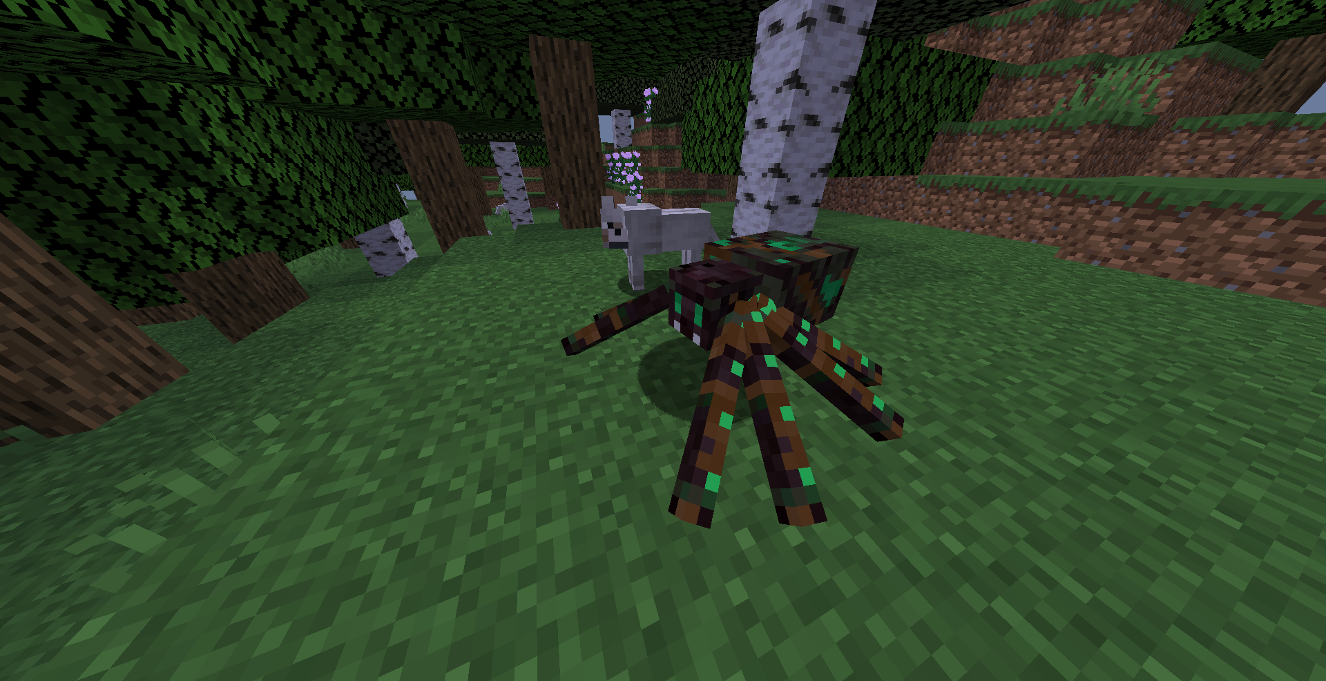 This hostile mob spawns at night in forests and drops the Mystical Branch which is used to craft the Leafy Orb.