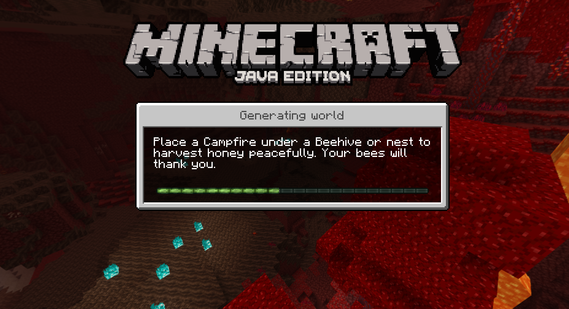 minecraft launcher loading screen black