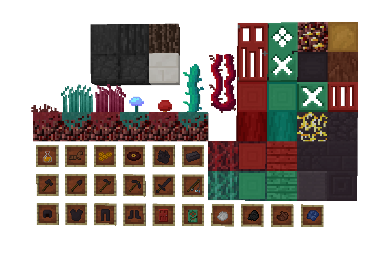 these are my textures of the new blocks
