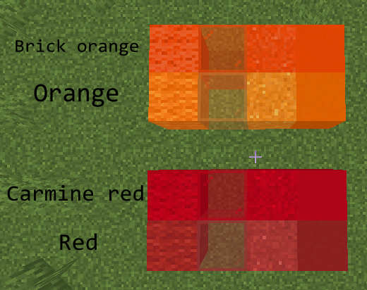 Color Comparison / Orange - Red