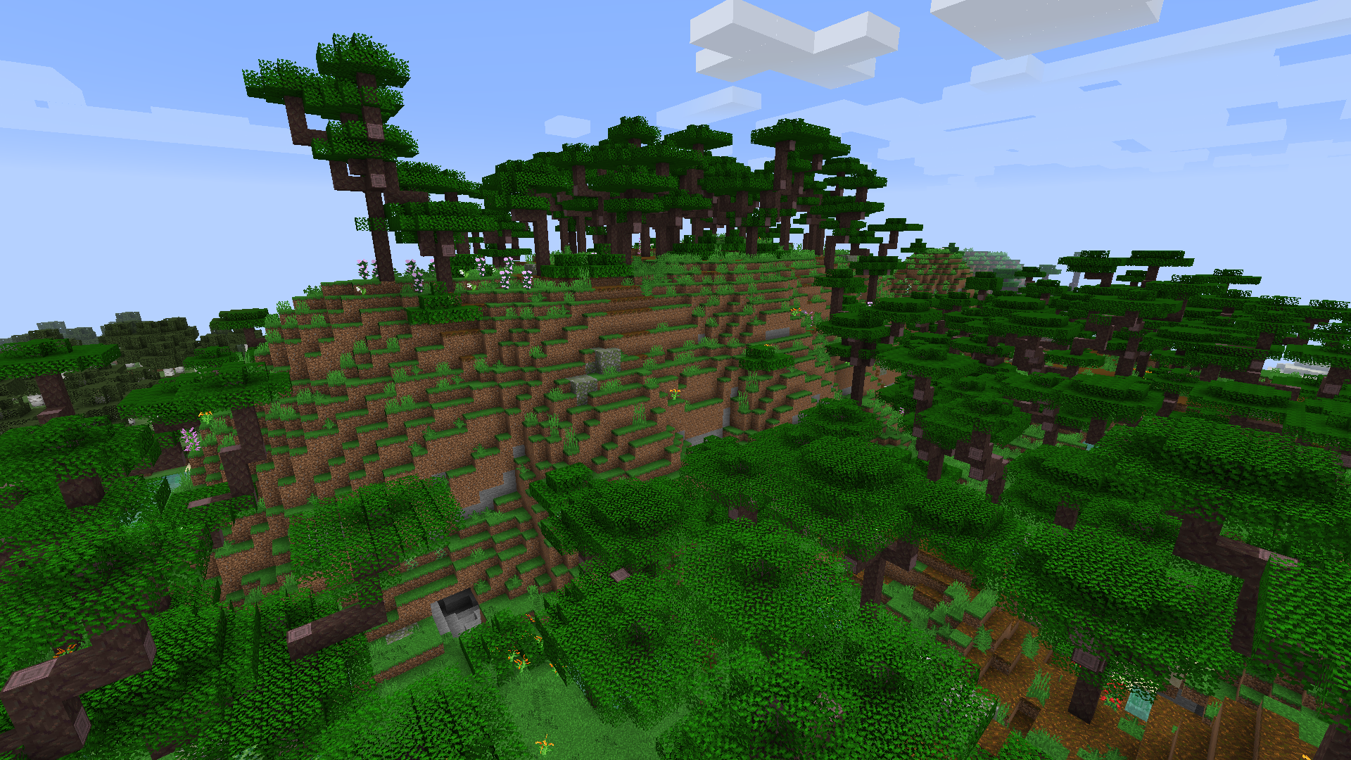 A rainforest biome from the Atmospheric mod