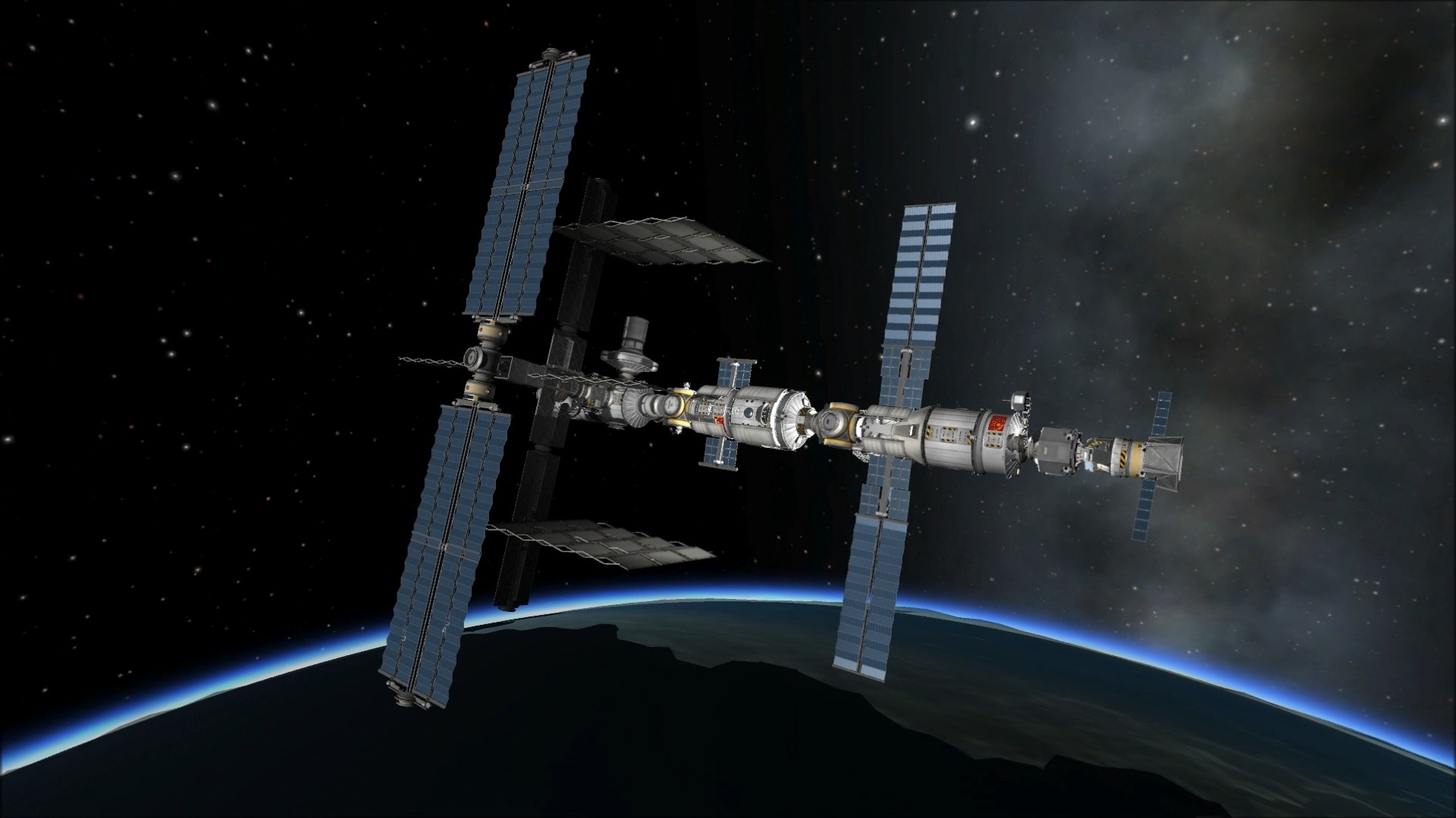 Adam's Stock International Space Station with radiator trusses.