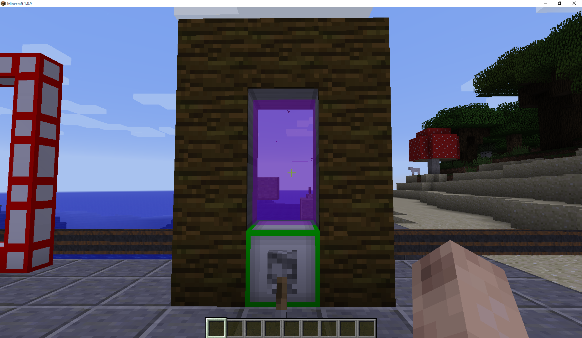 Yes, Hydraulicraft adds portals, and they are multipart compatible, You can hide them in the walls!