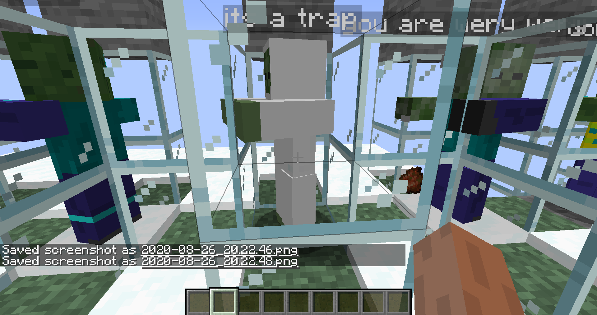 zombie that is in sheep siut
its a trap
