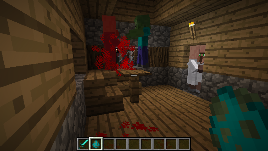 Zombie Hurting Villager