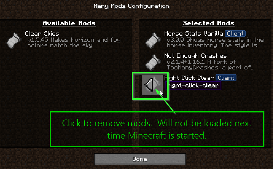 ManyMods1 - Minecraft Mod - Modpack Index