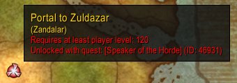 Level and quest requirement